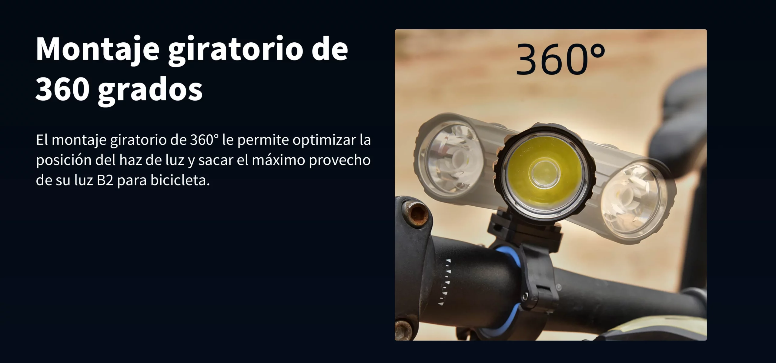 wuben B2 montaje giratorio